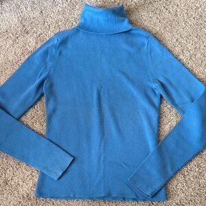 The Limited Blue Turtleneck Sweater